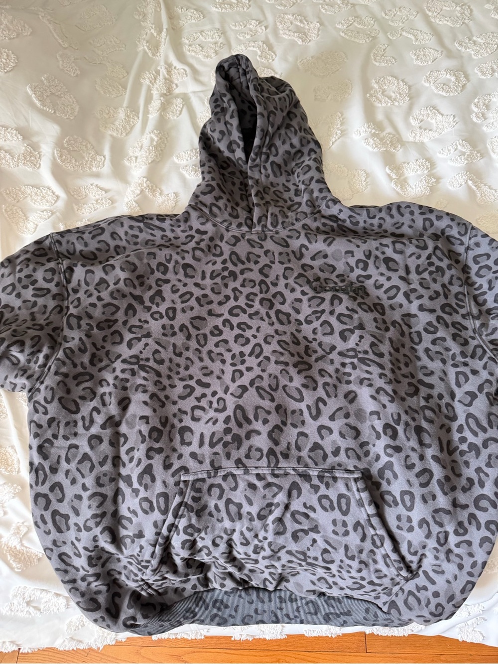 COMFRT Gray Leopard Print Hoodie